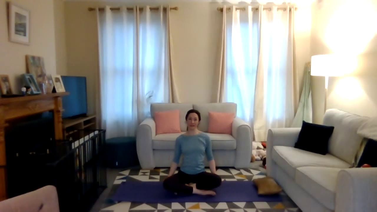 Online Zoom Yoga Class recording example.