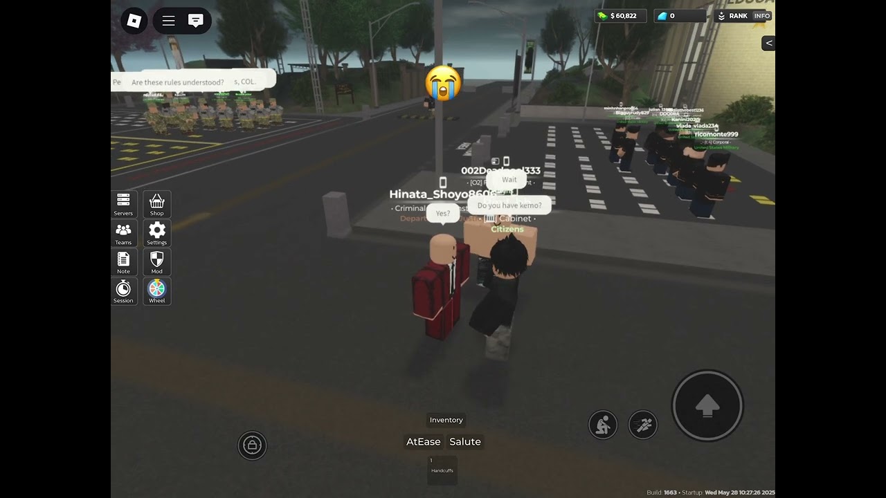 CUSA life as a DoJ person #military #roblox #cusa
