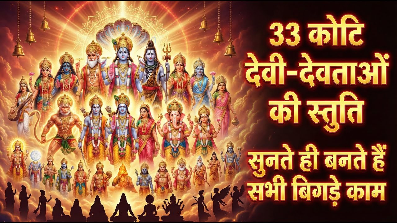 33 कोटि देवी-देवताओं की स्तुति | सुनते ही बनते हैं सभी बिगड़े काम | Bhakti Path Bhajan