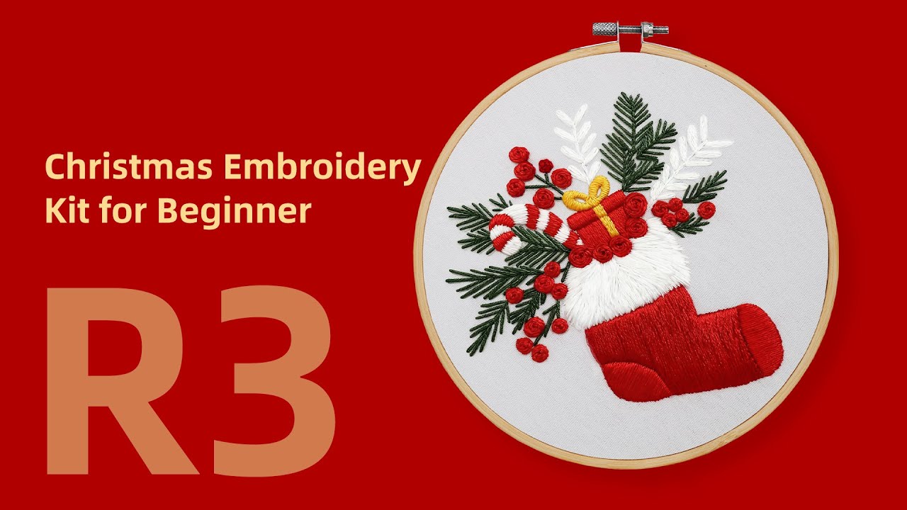 R3-Christmas Embroidery Kit for Beginner