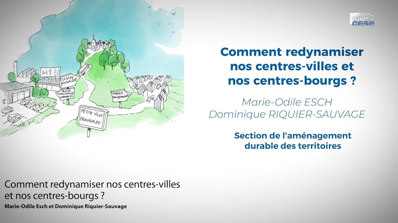Comment redynamiser nos centres-villes et nos centres-bourgs ? - CESE