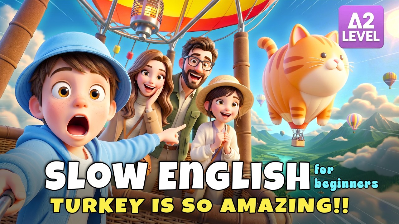 Look! A Giant Cat in the Sky Over Turkey! | Slow English Listening (A2)