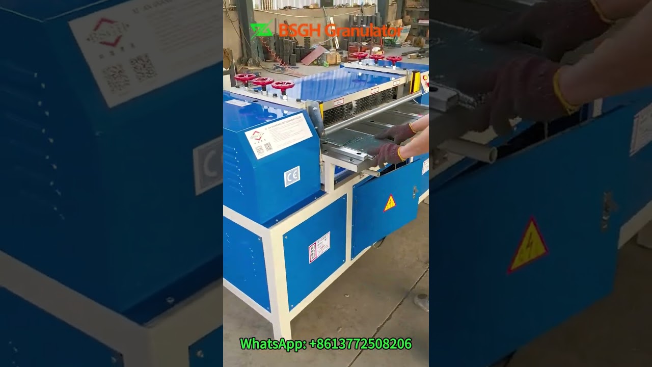 3000kg/day Copper Aluminum Radiator Separator Machine In Testing for Palestine Client