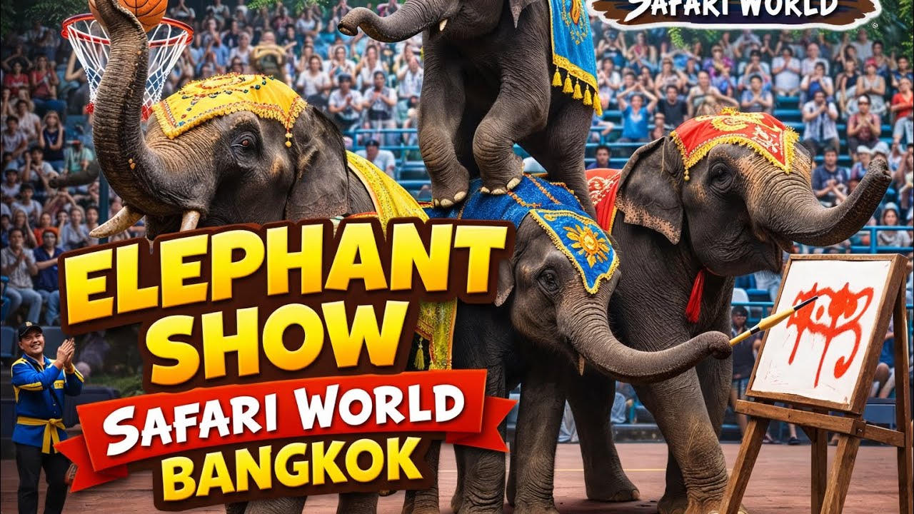 Bangkok Safari World Elephant Show