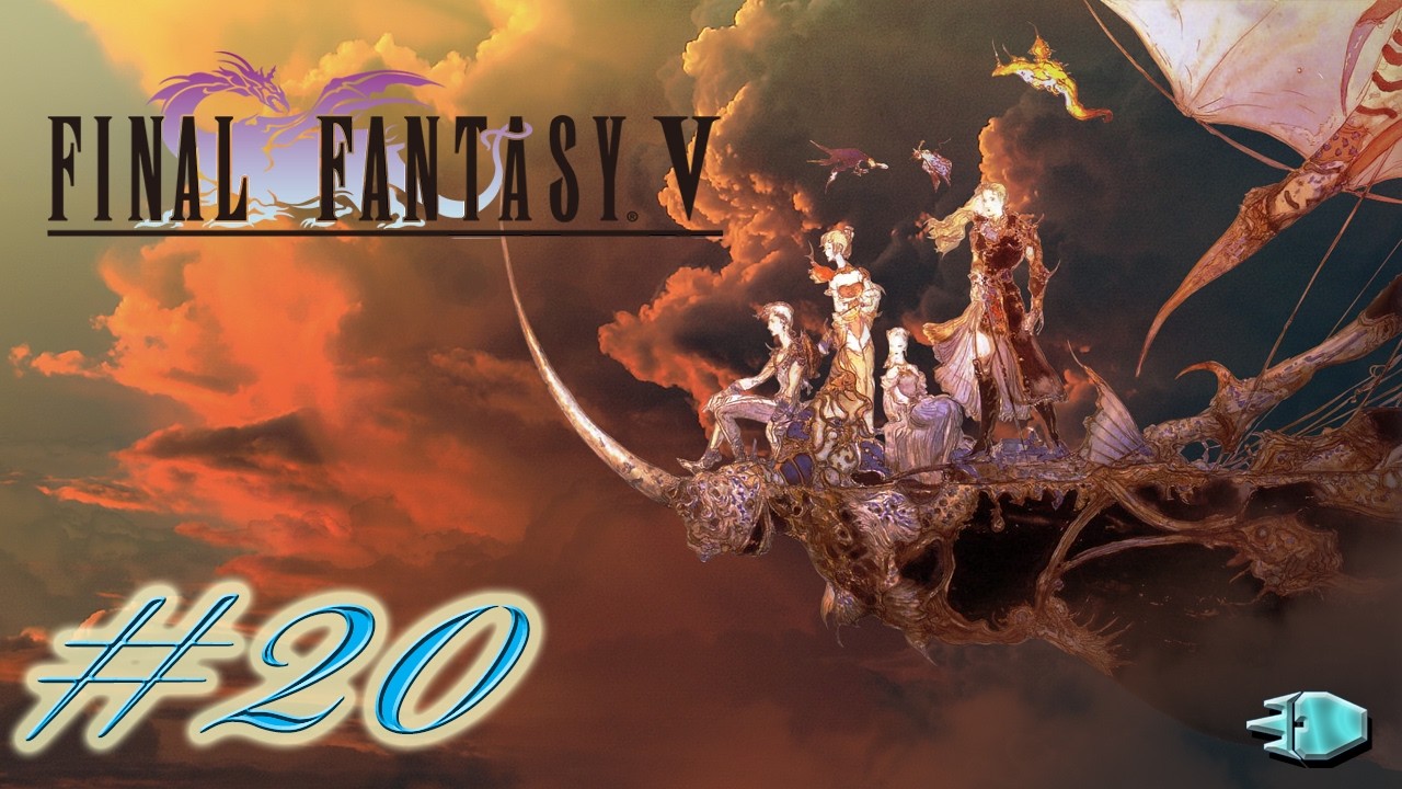 Let's Play - Final Fantasy V Ep. 20 On A CRT! - We Take Flight! Admantoise Boss