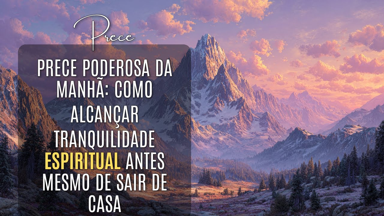 Prece Espírita da Manhã. O Segredo Para Ter Paz Interior Durante Todo o Dia