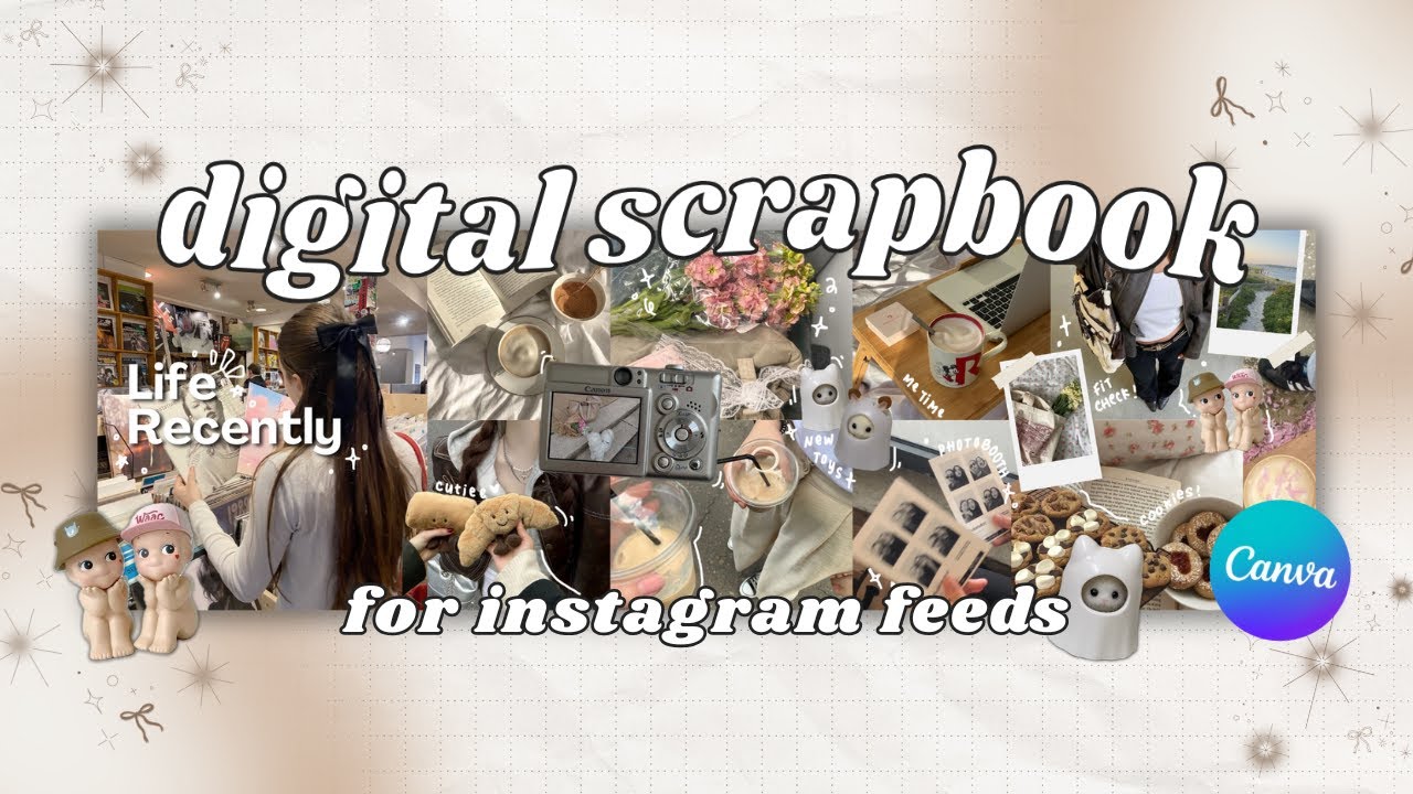 Учебник по созданию цифрового альбома в Canva для лент Instagram (бесплатный шаблон)