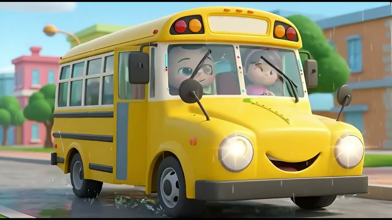 The Wheels on the Bus | Nivloo Kids Nursery Rhymes & Kids Songs
