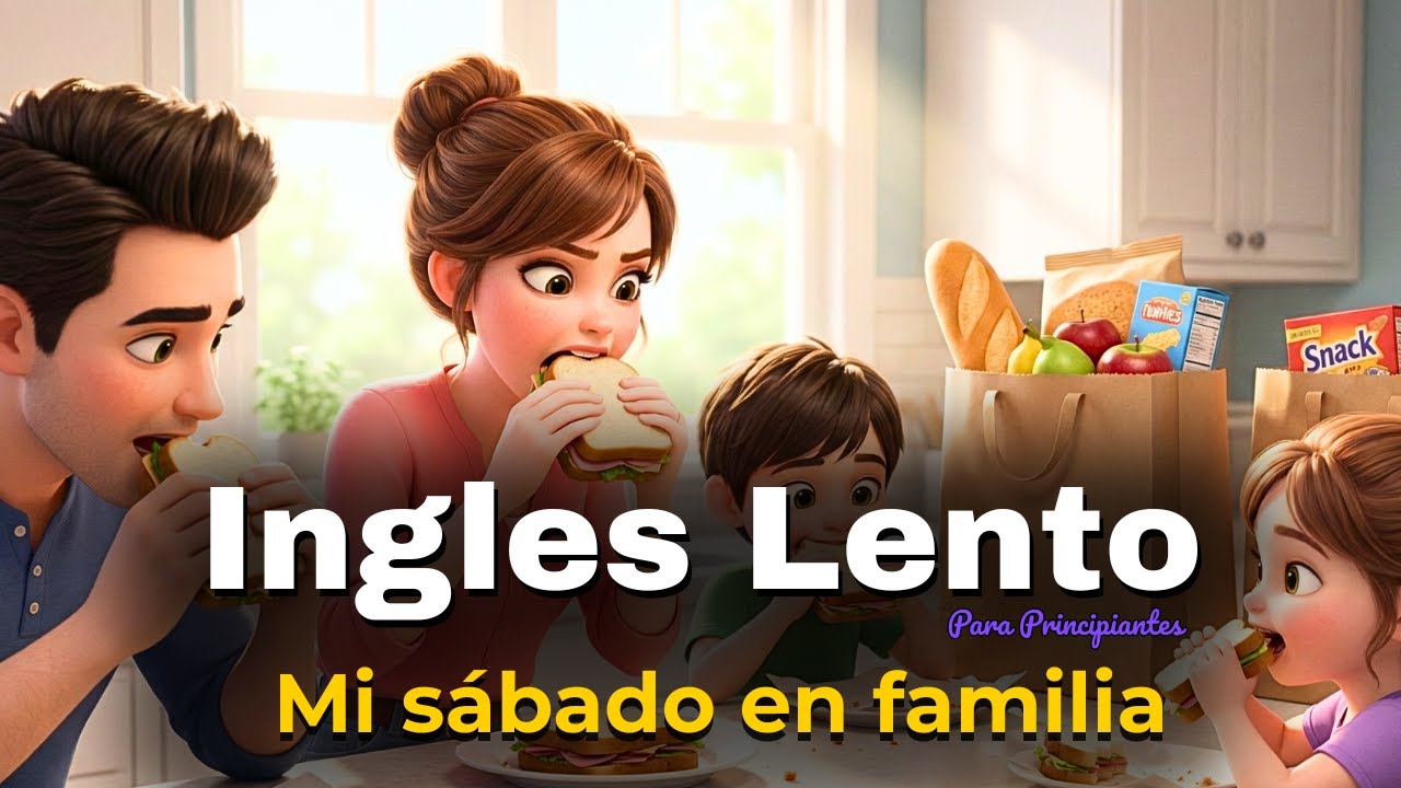 Mi sábado ajetreado en familia | Inglés Fácil Práctica de Listening (Nivel A2)