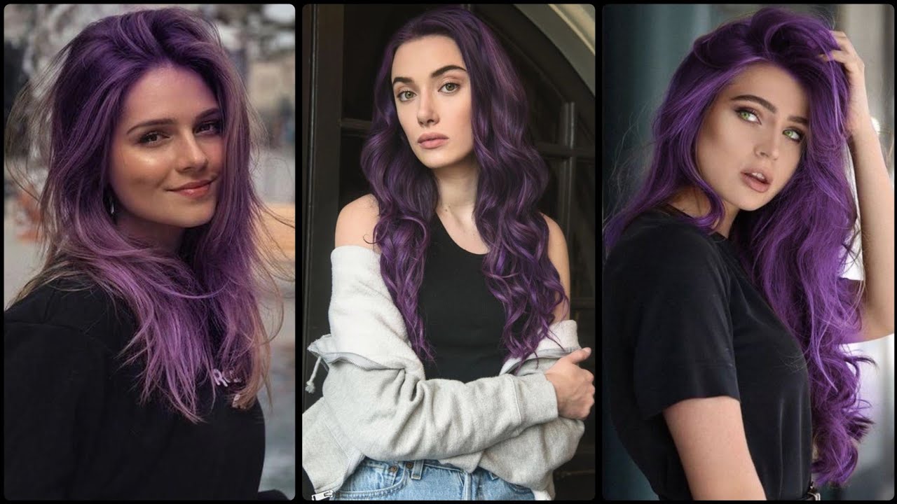 Incre&iacute;ble color de cabello morado para ideas sofisticadas - Color de pelo morado