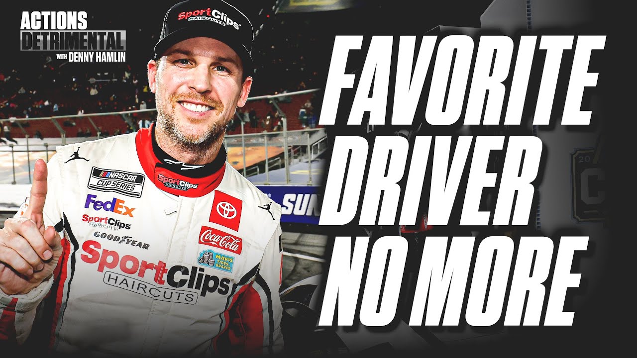 Denny Hamlin Retires His Iconic Taunt Because His Dad Didn’t Like It.