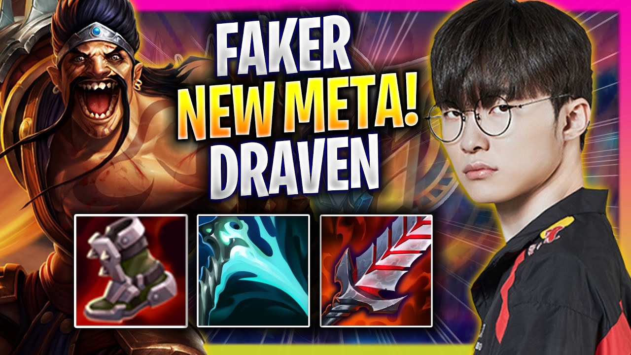 FAKER CRAZY NEW META DRAVEN MID! - T1 Faker Plays Draven MID vs Lucian! | Season 2024