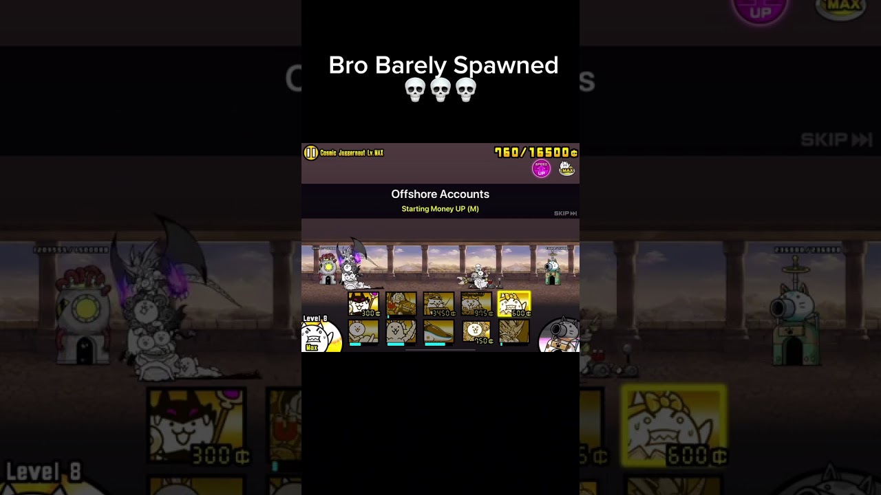 Fastest Cosmic Juggernaut Max Level Clear 😈 (Battle cats)