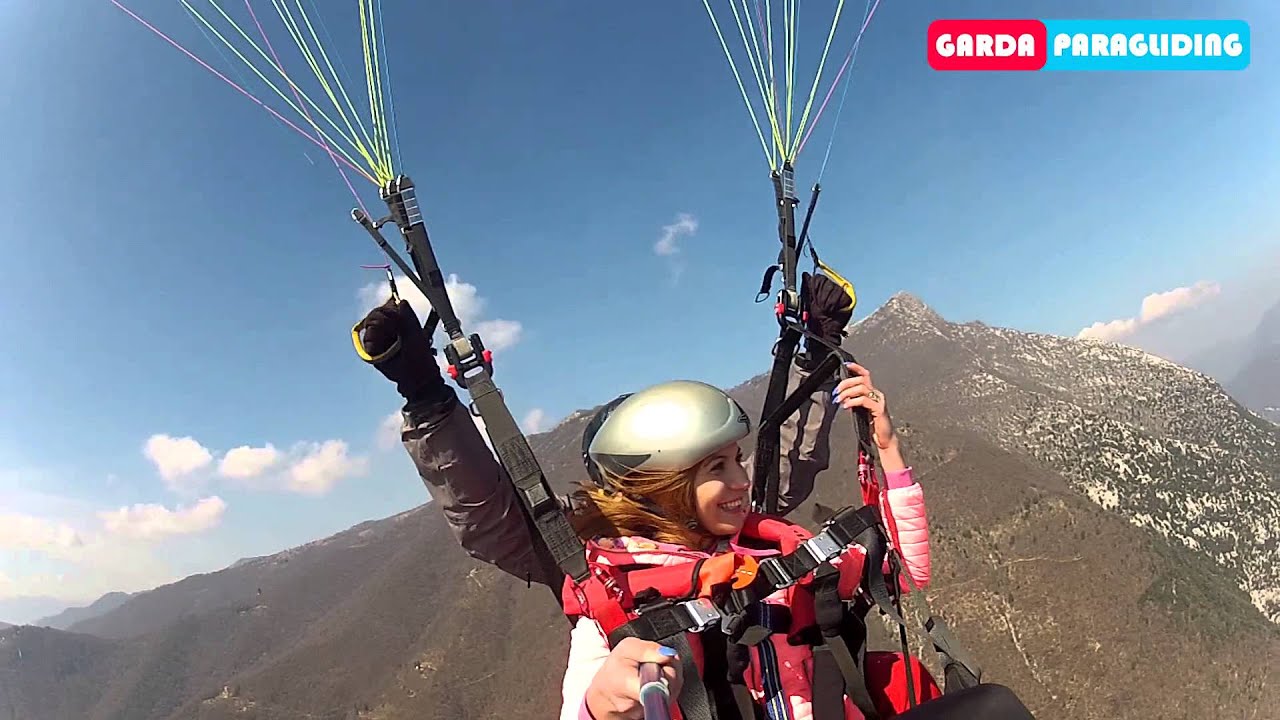 Gabriella & Claudia 20/03/+16 Parapendio Tandem Lago di Garda - Toscolano Maderno - Salò