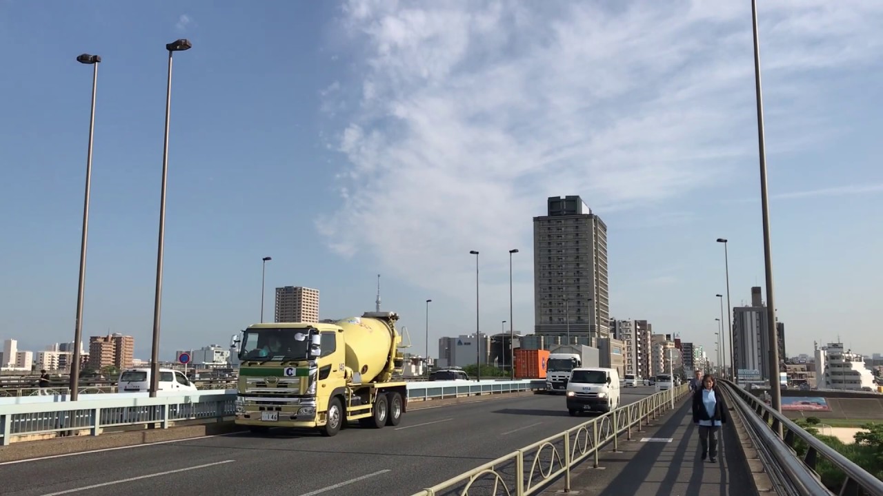 【千住新橋からの眺め】2019.6.    東京都足立区