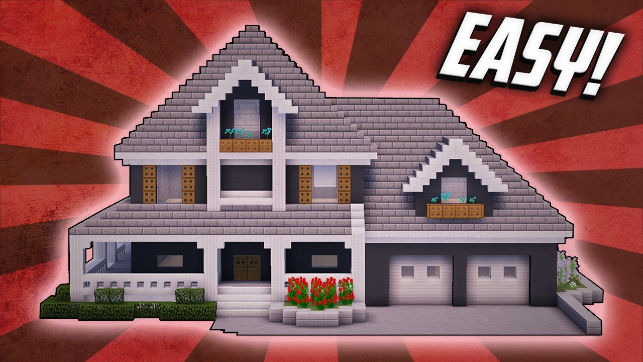 Minecraft: Как построить загородный особняк (урок №4)