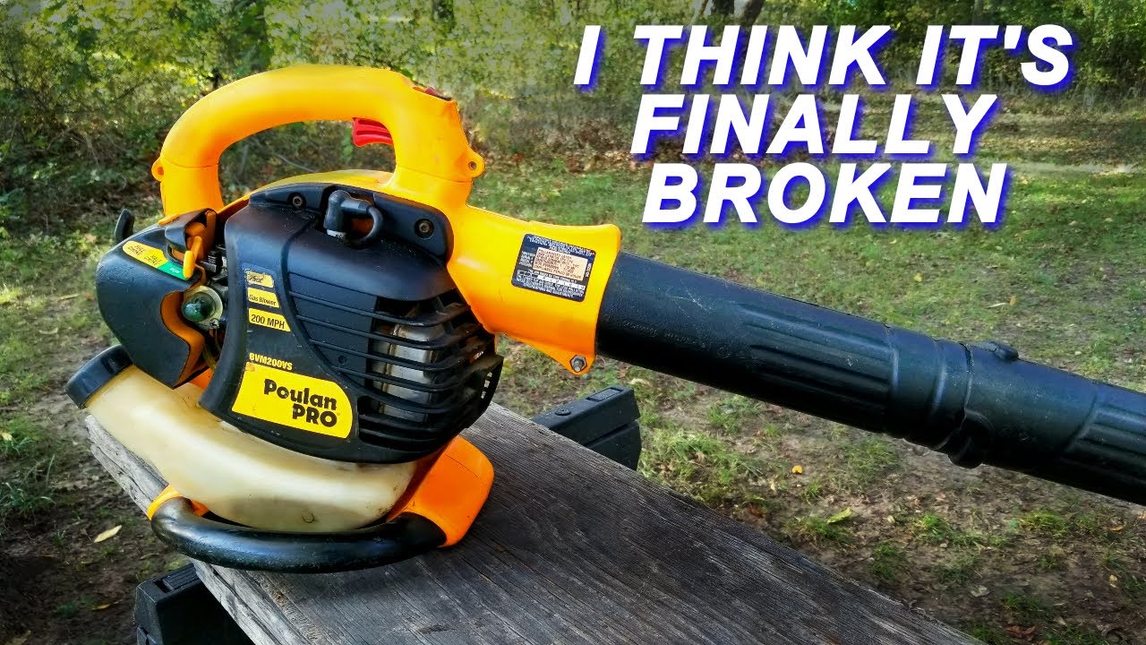 Fixing a Poulan Pro blower, that stopped running while being used.