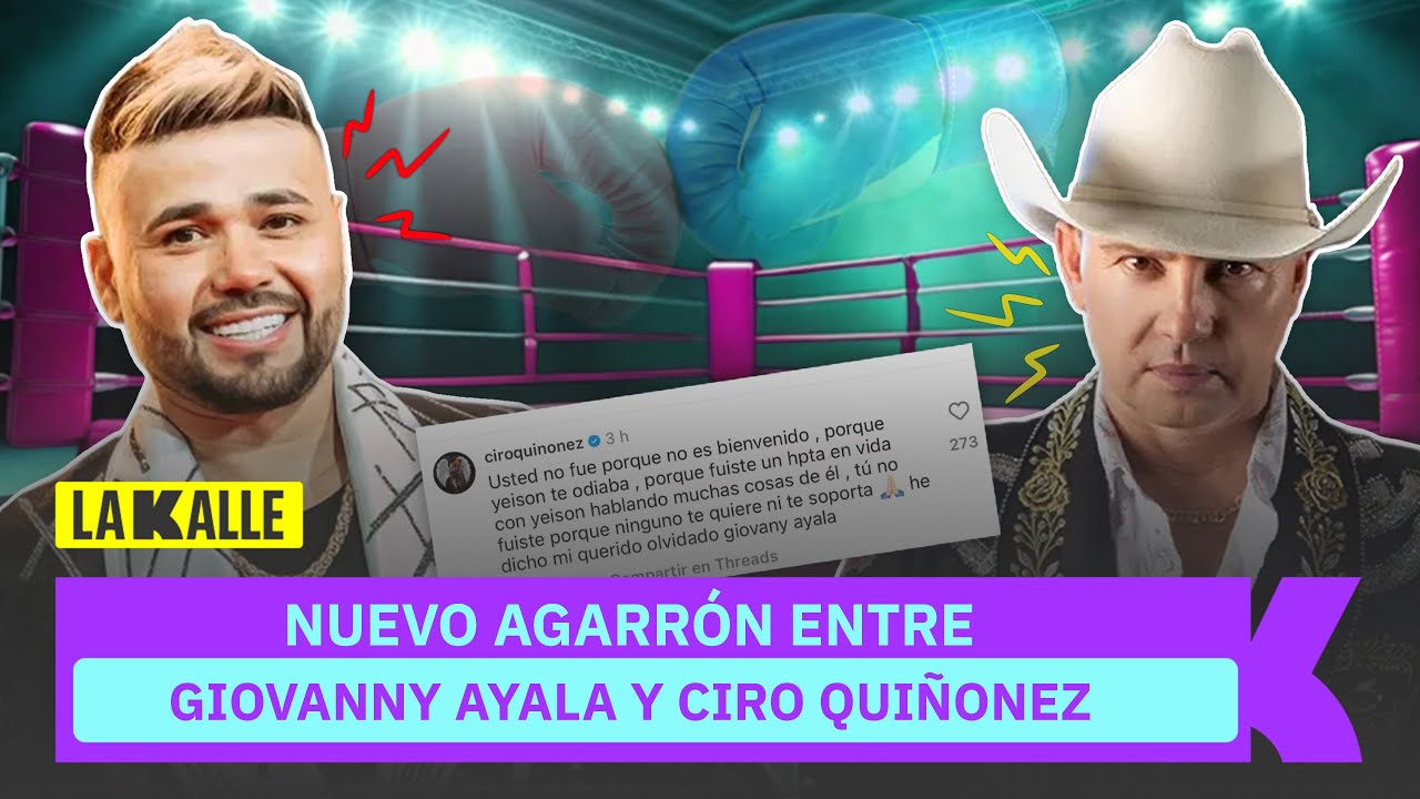 Ciro Quiñones responde a Giovanny Ayala tras críticas al homenaje de Yeison Jiménez