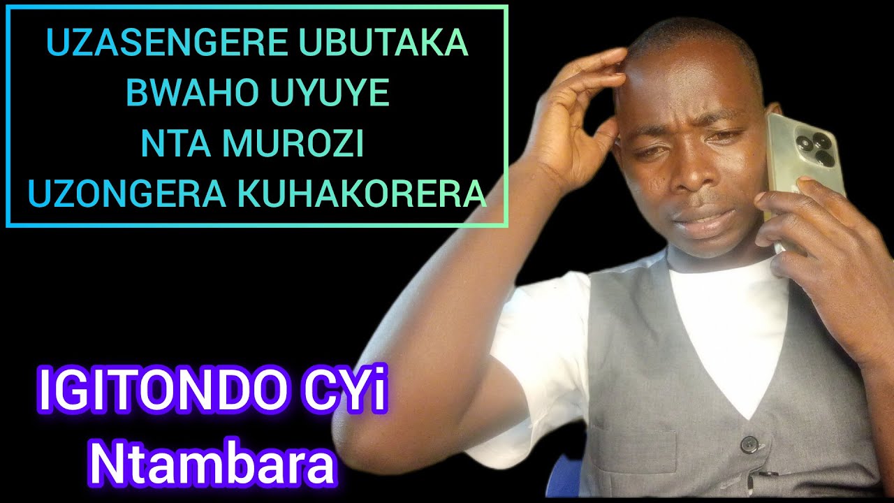 ISENGESHO RYA SAA CYENDA ZIJORO, MUGITONDO, GUSENYERA ABAROZI NINJIRA MUMI(DELIVERENCE PRAYER)
