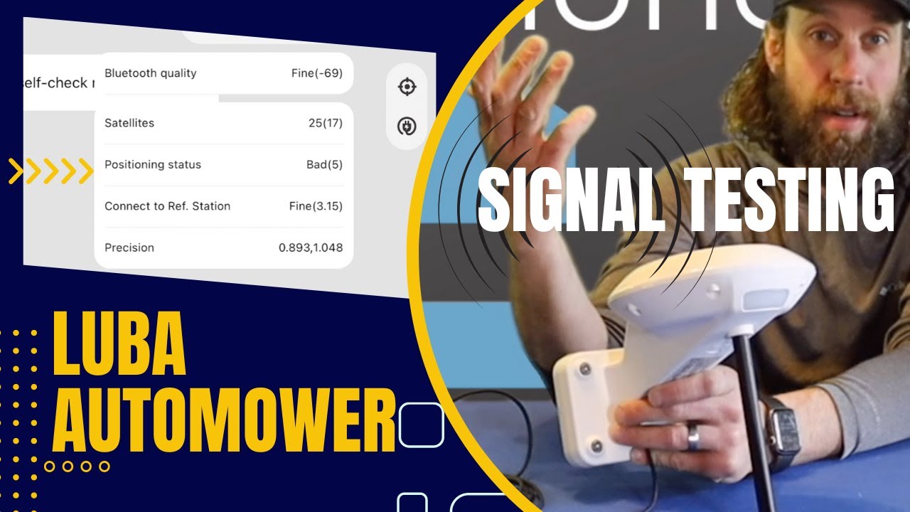 Luba Automower Part 3 | Testing out Signal Strength RTK & GPS!
