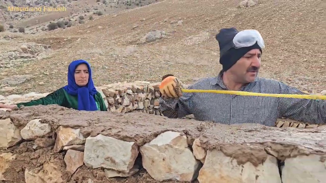 How did Ahmad build a window in the midst of hardships and mud and stone?