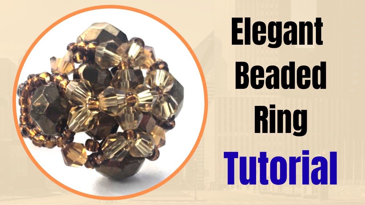 DIY Statement Ring That Looks Expensive | Crystal Beaded Ring Tutorial