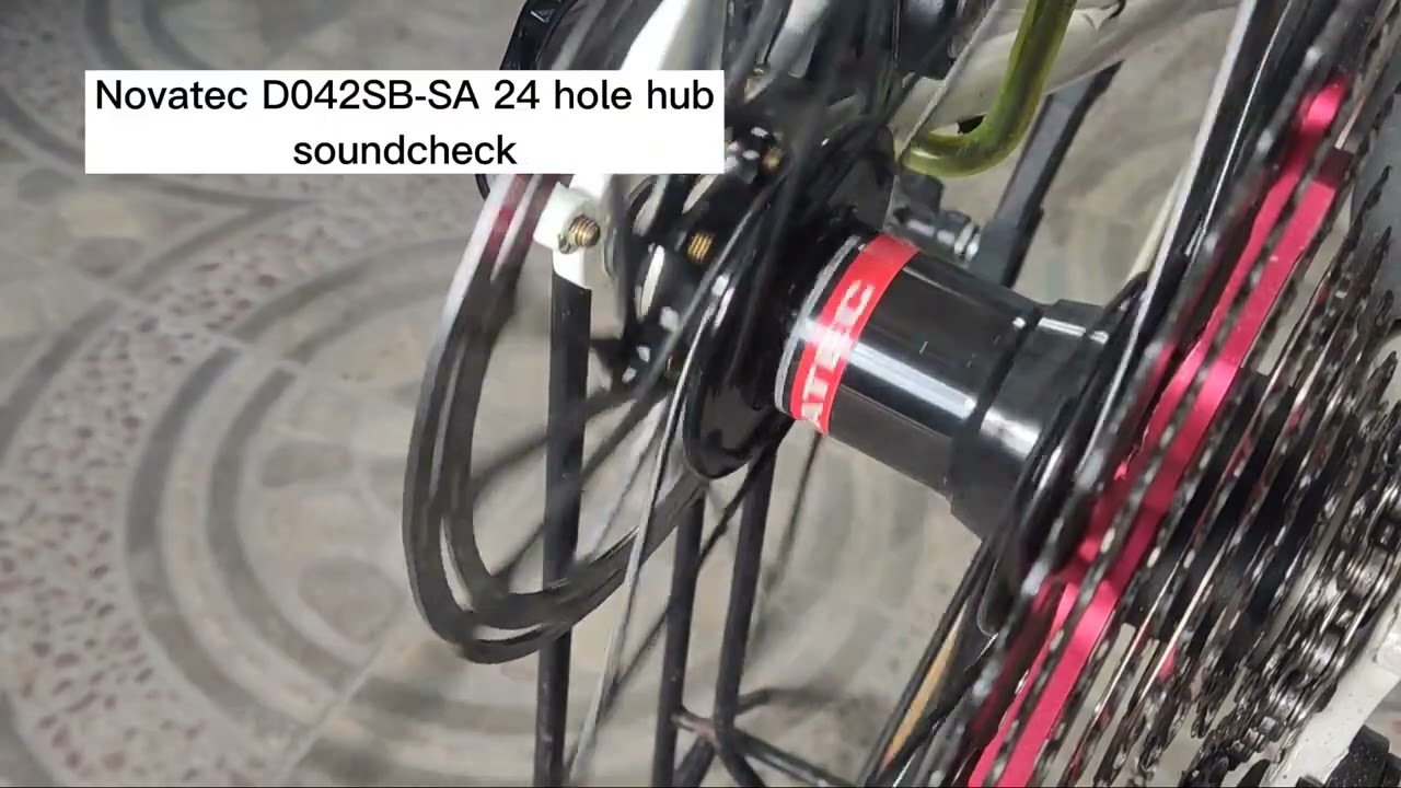 Novatec D042SB-SA 24 hole hub soundcheck