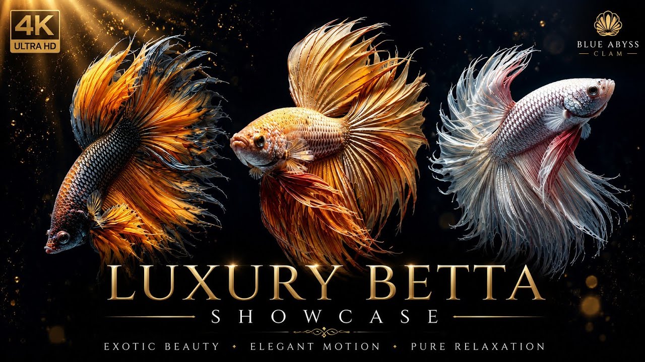 Relaxing Betta Fish Showcase Video | Exotic Colors in Studio 4K | Siam Betta Luxe