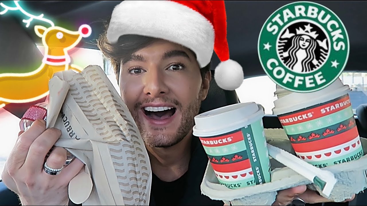 Trying STARBUCKS CHRISTMAS MENU ft The Most Wholesome Interaction!!