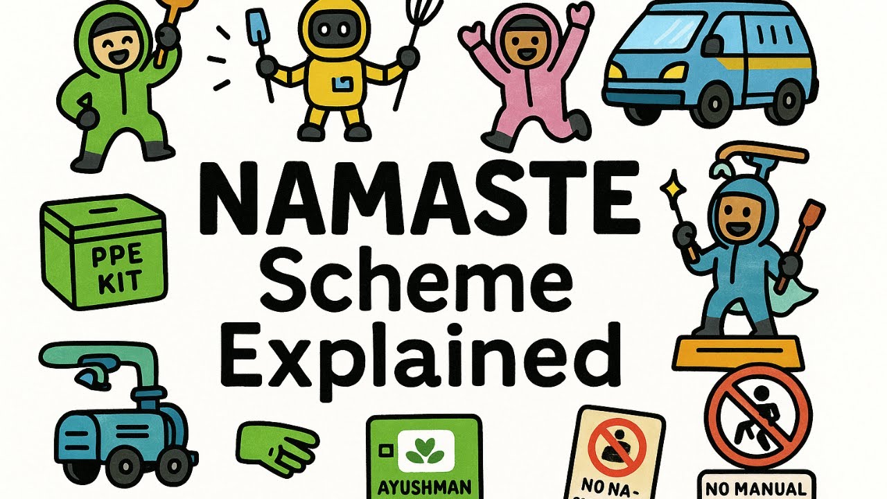 NAMASTE Scheme Explained | Government Schemes 2025 | UPSC, UPPCS, SSC, Banking, NABARD |