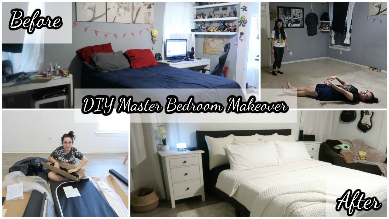 DIY MASTER BEDROOM MAKEOVER ON A BUDGET | ANGELINA SPICY