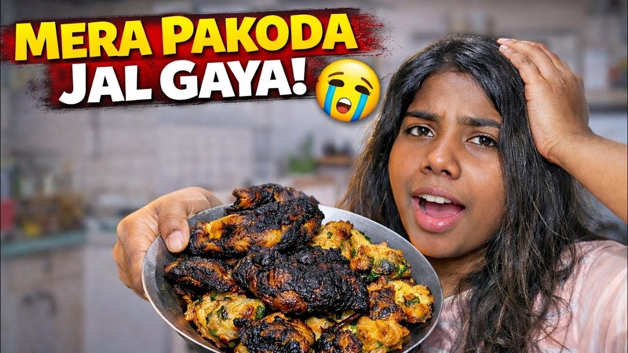 Mera payaj pakoda jal gaya 😭|| maja aa gaya khane mai 🤤