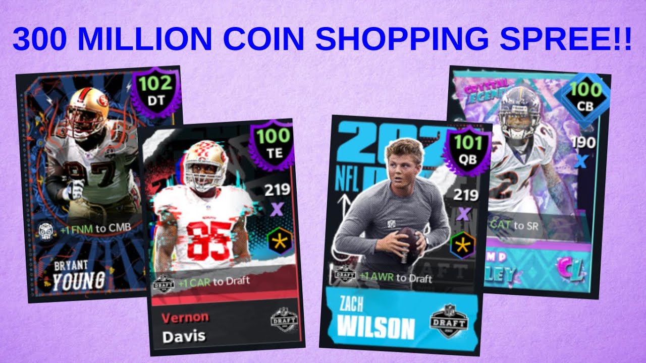 MADDEN MOBILE 21 300 MILLION COIN SHOPPING SPREE!!