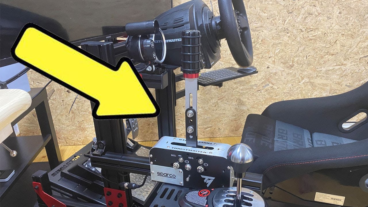 Unbox and install to sim rig - Thrustmaster TSS Handbrake SPARCO Mod 2021