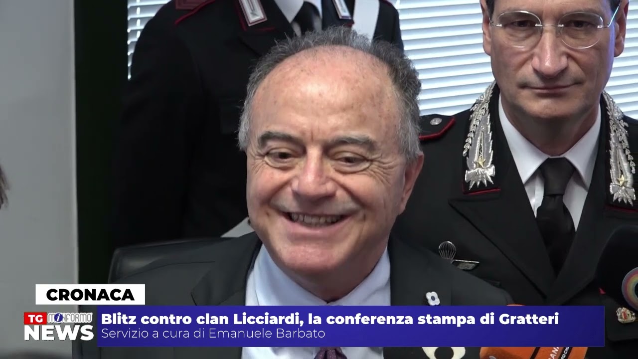 TG - Blitz contro il clan Licciardi, la conferenza stampa di Nicola Gratteri