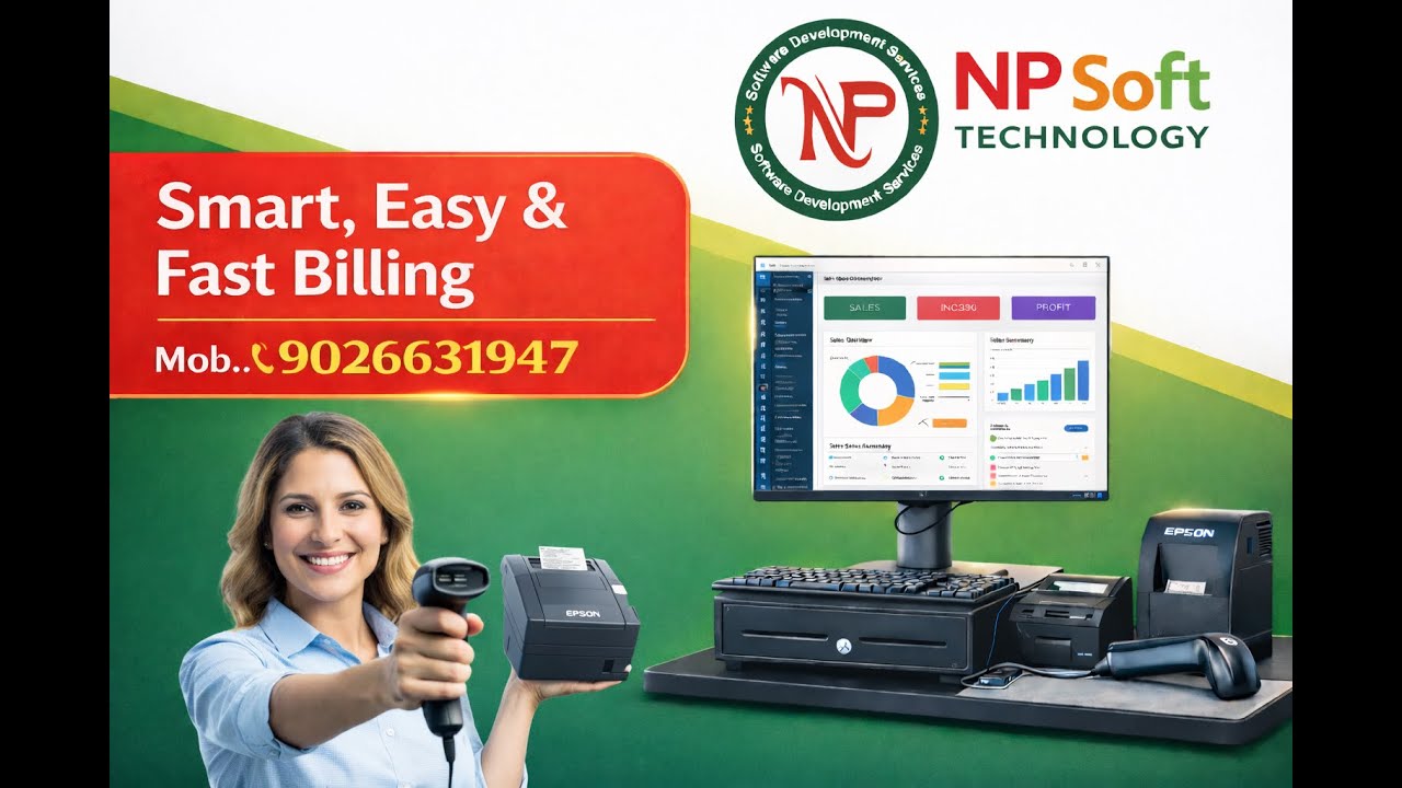 Retail Shop Billing Software with Barcode | Garment Shop Billing Software | NP Soft