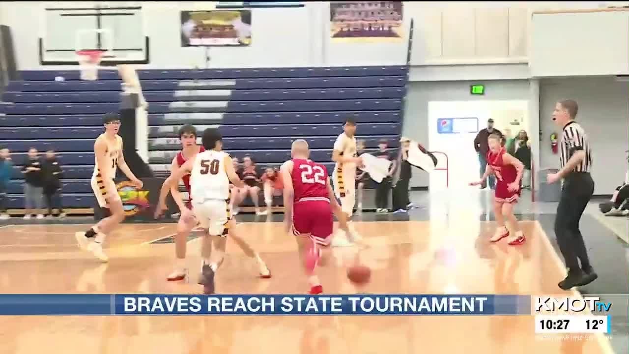 Баскетбольная команда юношей из Turtle Mountain вышла в турнир класса А.