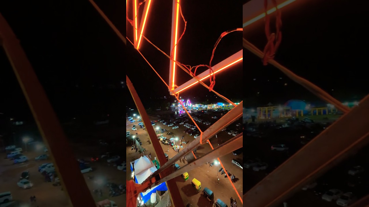 Kollam fest 2024| Giant weel |Ashramam ground #shortsfeed #kollam