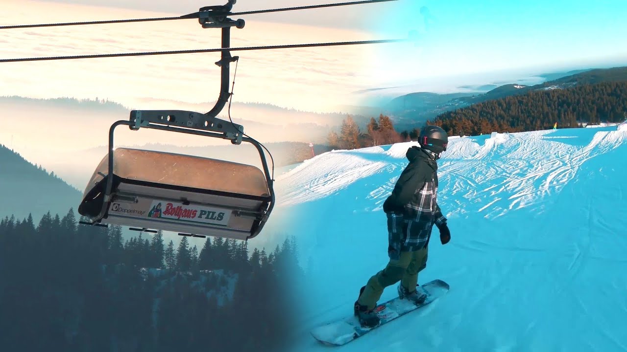 Snowboarding Feldberg above the Clouds