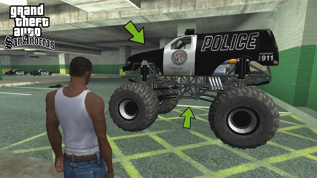 How To Find A Police Monster Truck in GTA San Andreas?