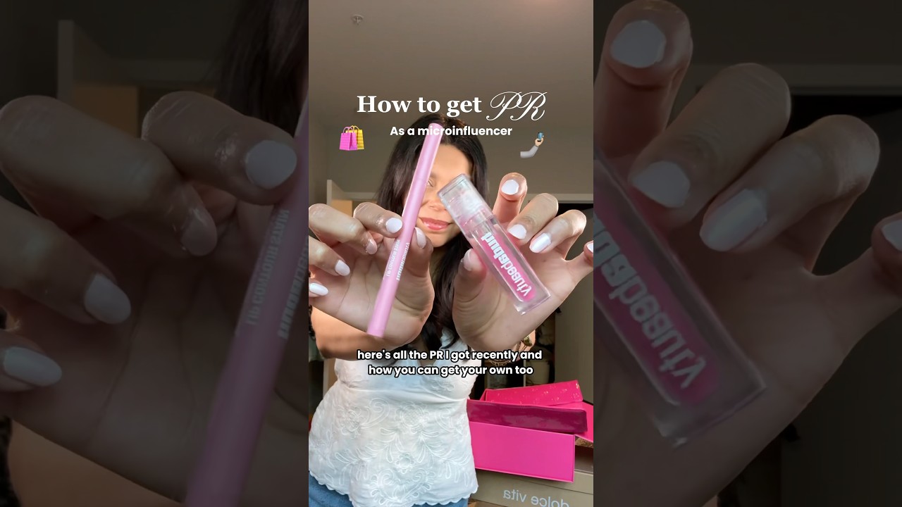 How to get PR as a microinfluencer! ✨ #microinfluencer #contentcreator #howtogetpr