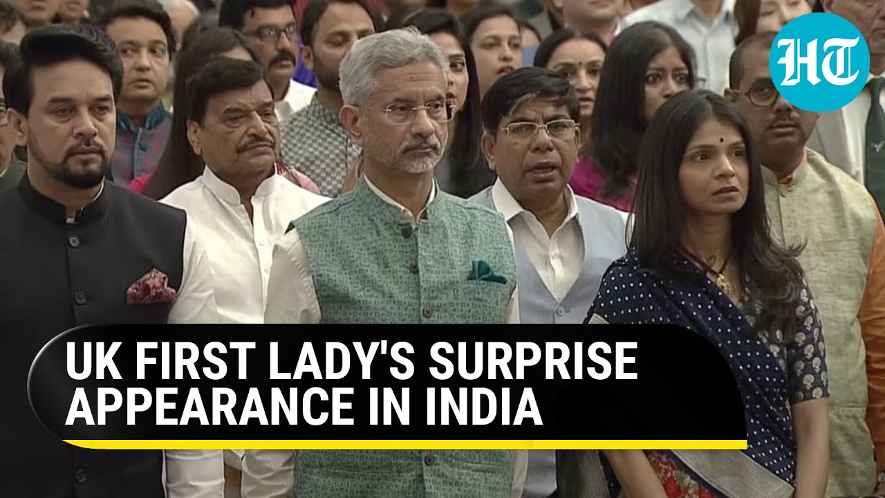 Indian officials move UK PM's wife Akshata to front row after surprise appearance at Padma ceremony