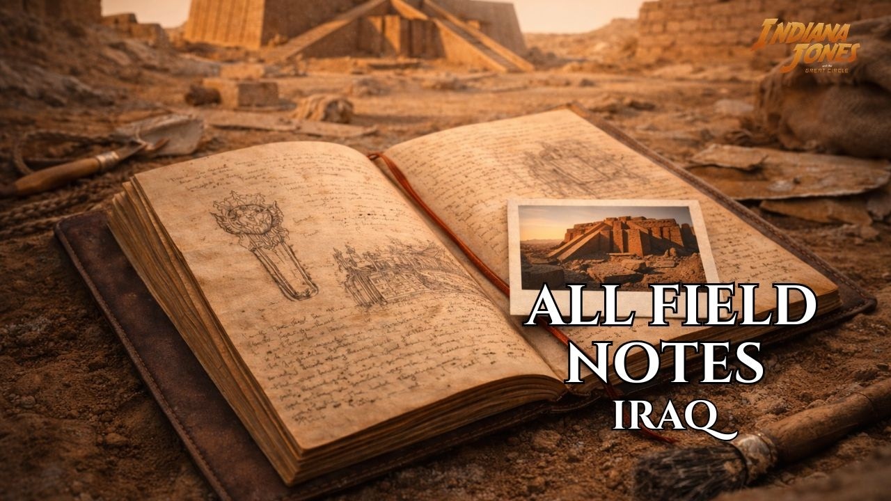 All Iraq Field Notes – Indiana Jones & The Great Circle (Atonements Mission Guide)