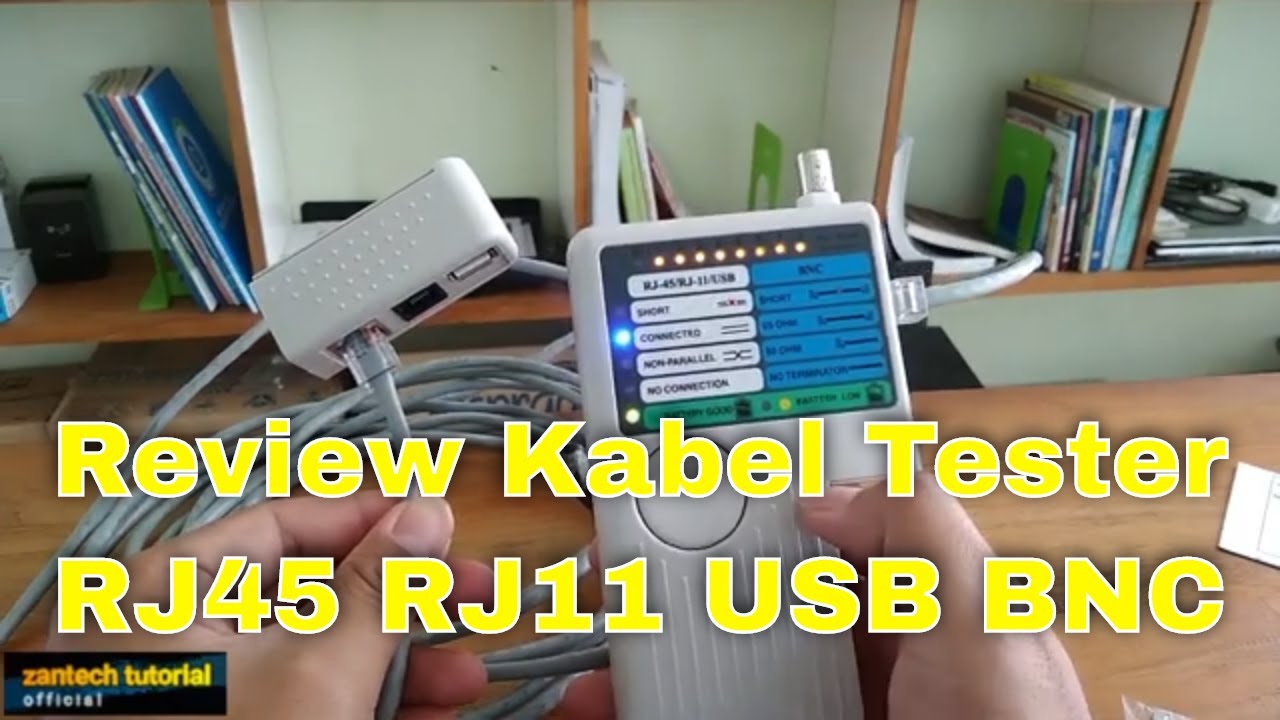 cara pakai LAN TESTER untuk cek kabel rj45, rj11, usb dan bnc