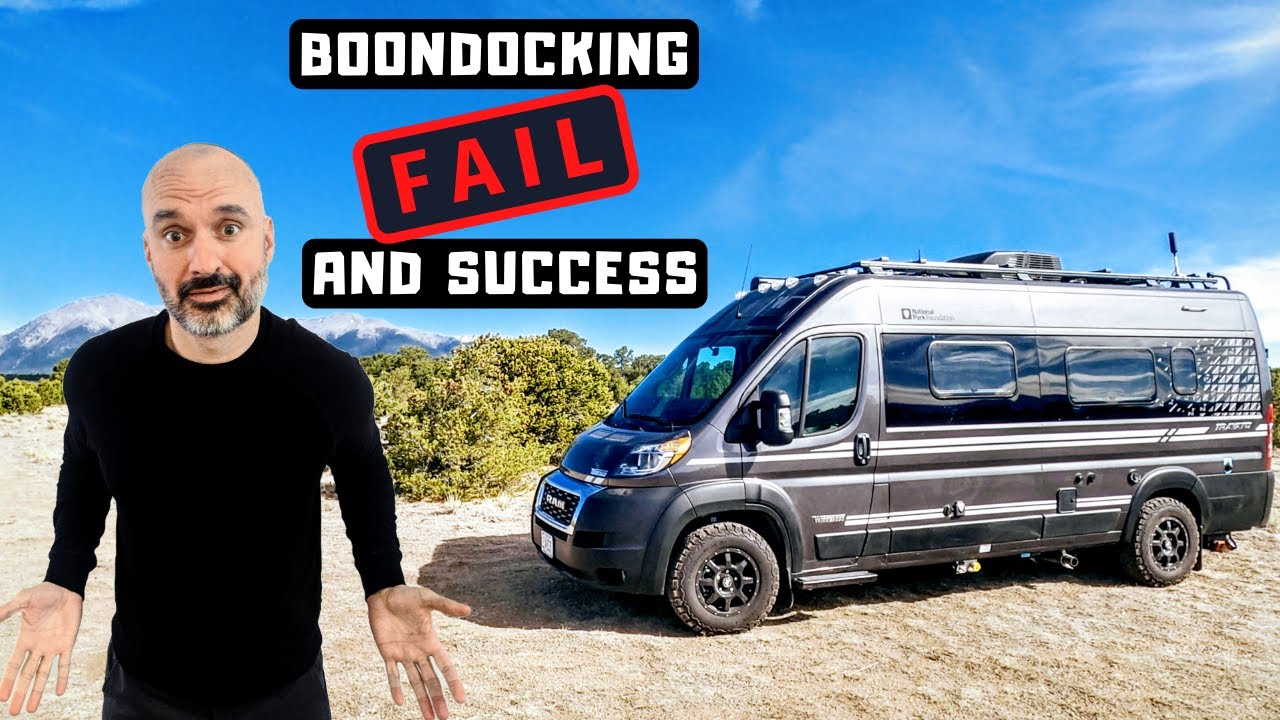RV Living in Colorado 🚙 RV Boondocking Mistake & Success 🙌 Free RV Camping in a Camper Van