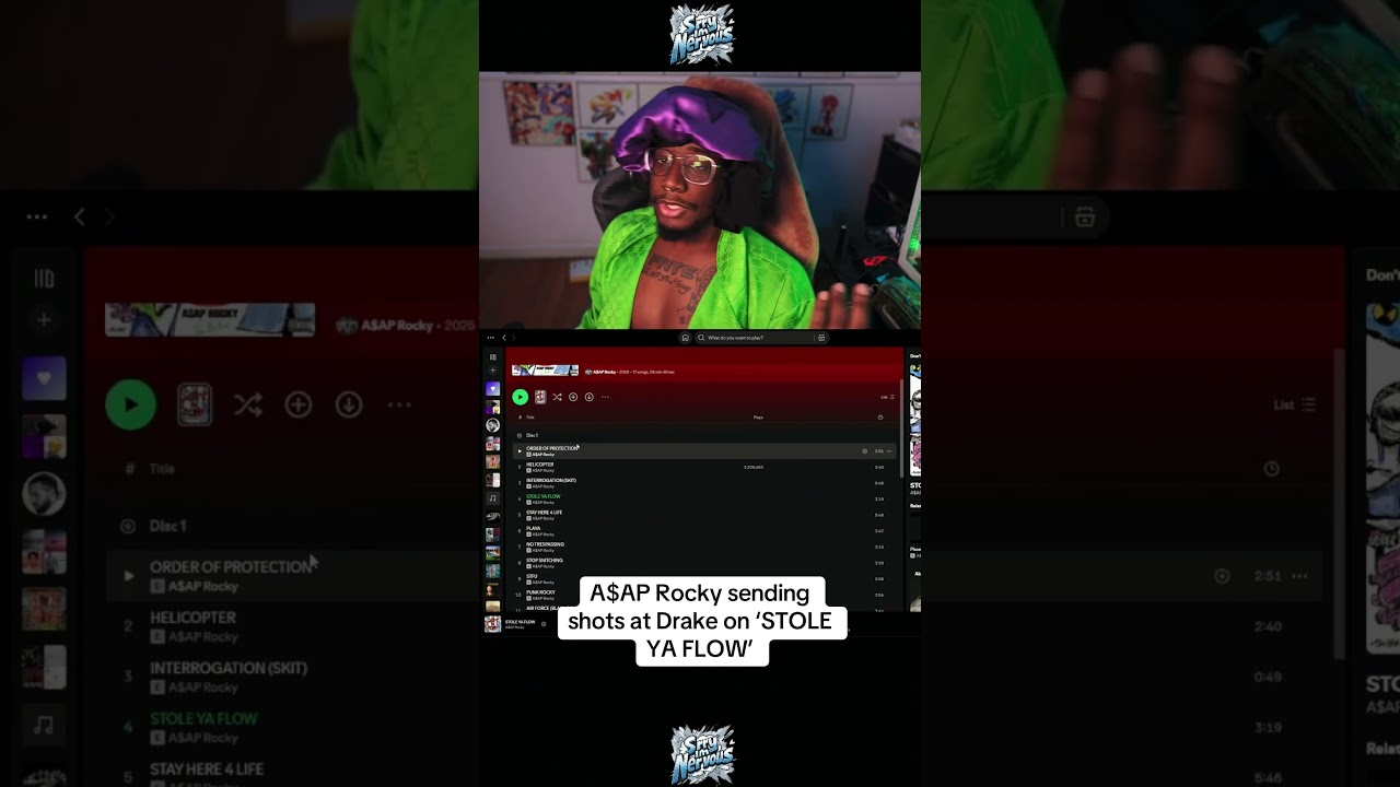 A$AP Rocky sending shots at Drake on ‘STOLE YA FLOW’