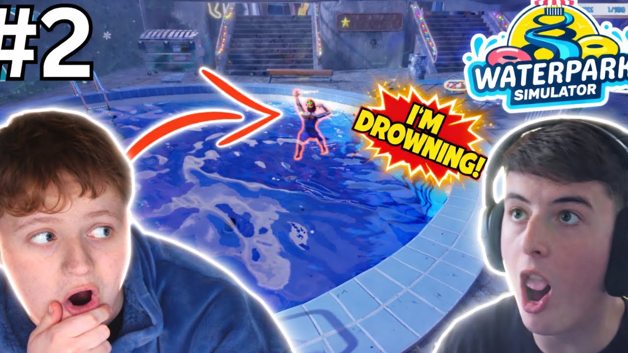 WE NEED A LIFEGUARD!!! Water Park Simulator #2