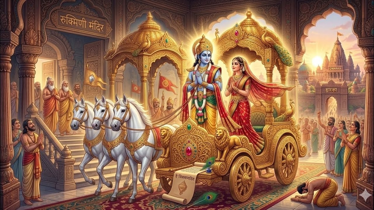 कृष्ण ने रुक्मिणी का हरण क्यों किया? |  #krishna #krishnastory #hindumythology #mythologystories