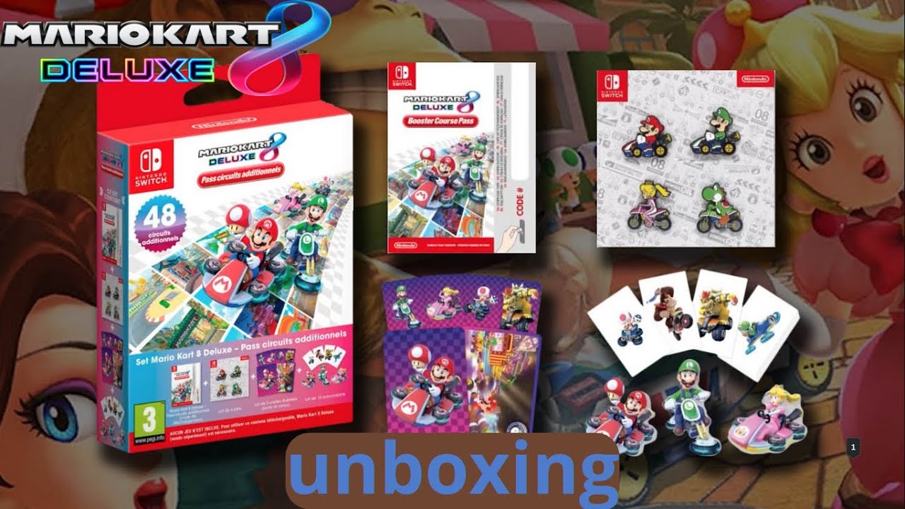 unboxing du pack circuit additionnel de mario kart 8 deluxe