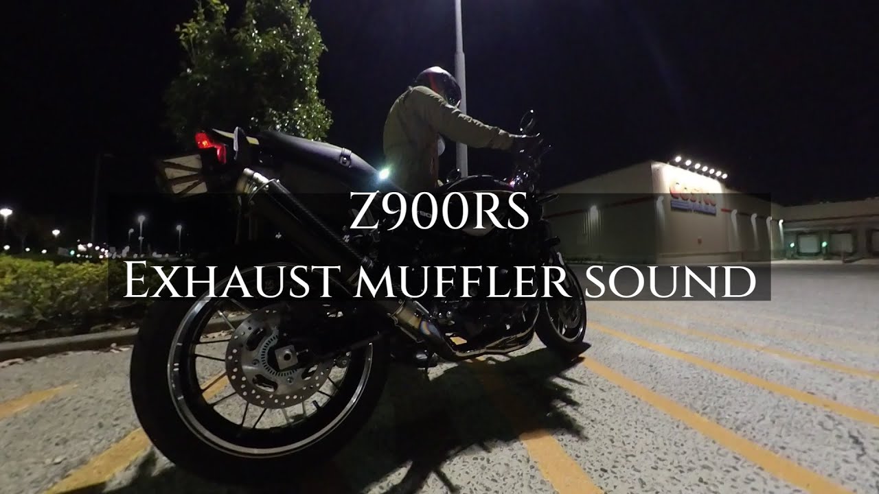 KAWASAKI Z900RS Exhaust muffler running sound (r'sgear WYVERN ＆ MAVERICK Mv83) 走行音